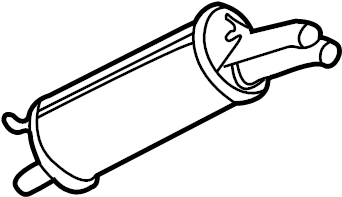 View 4B0253609FF Exhaust Muffler Full-Sized Product Image