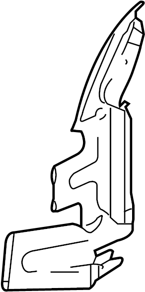 View 4F0121284B Radiator Support Baffle (Front) Full-Sized Product Image