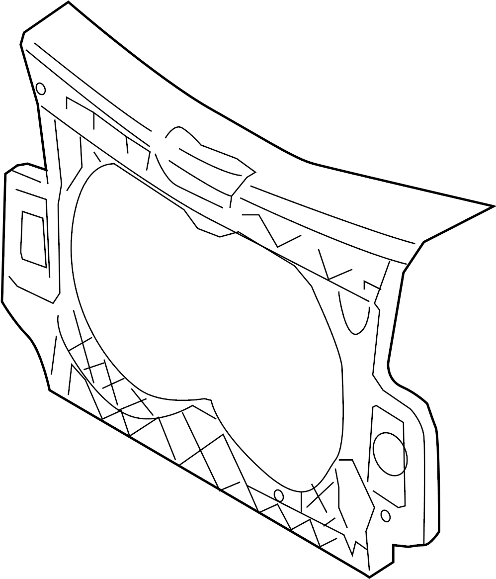 View 4F0805594C Radiator Support Panel (Front) Full-Sized Product Image