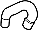 View 4F0121109AE Engine Coolant Hose. Engine Water Pump Outlet Pipe. Water Pump tube.  Full-Sized Product Image