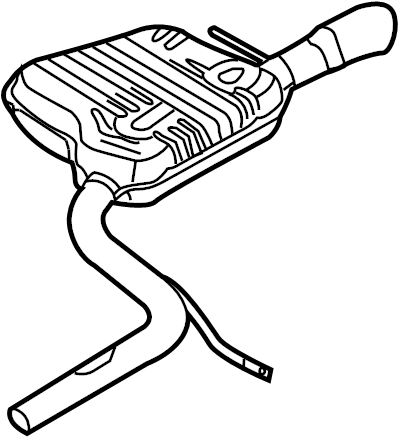 View 4F0253610H Exhaust Muffler (Rear) Full-Sized Product Image