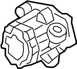View 4F0145155K Power Steering Pump Full-Sized Product Image