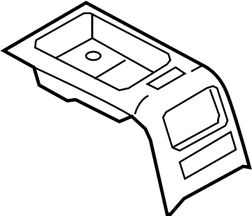 View 4F0863244C1GK Console Panel (Rear) Full-Sized Product Image