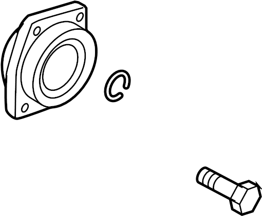 View 4F0598611B Wheel Bearing and Hub Assembly (Rear) Full-Sized Product Image