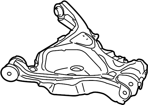 View 4F0505312M Suspension Control Arm (Lower) Full-Sized Product Image