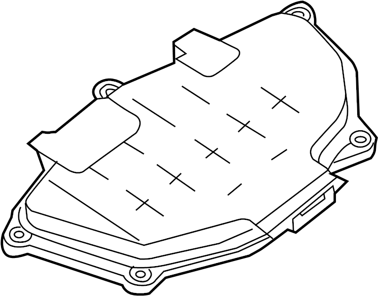 View 4G1907613B Engine Control Module (ECM) Cover (Upper) Full-Sized Product Image