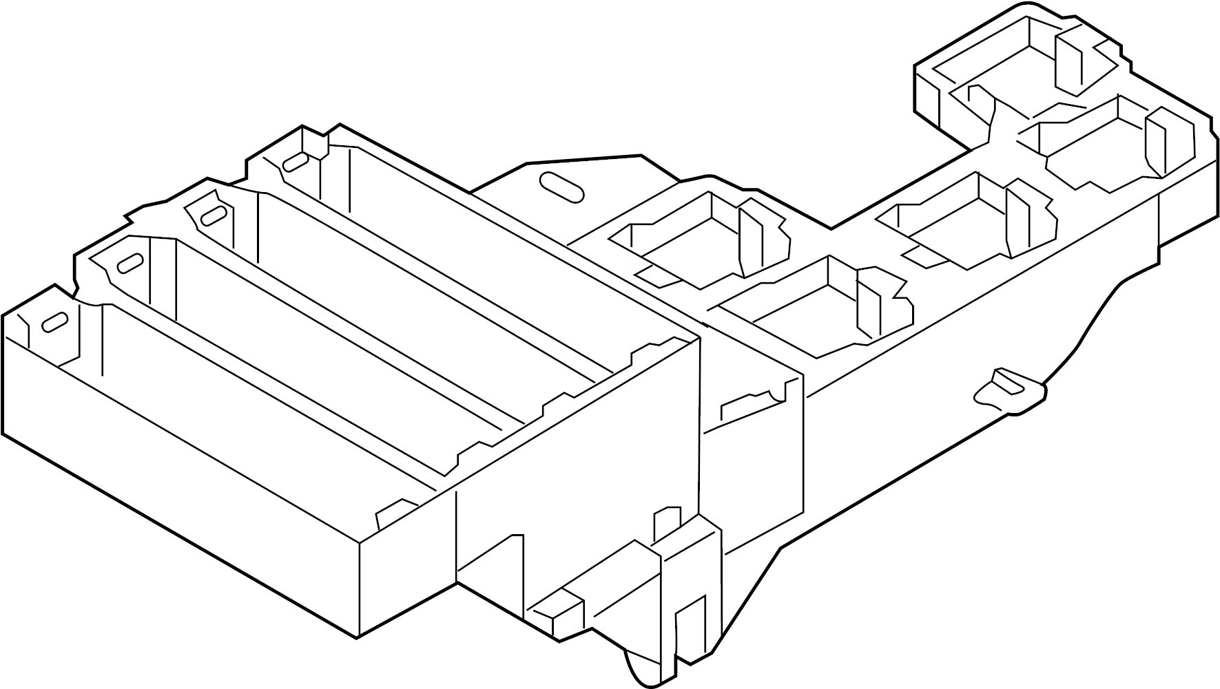 View 4G0971845A Fuse. Relay. Box. Mount.  Full-Sized Product Image