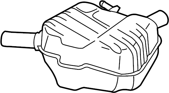 View 4G0253609AD Exhaust Muffler (Rear) Full-Sized Product Image