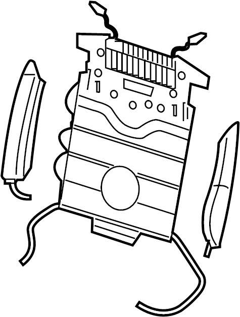 View 4G8881879H Seat Lumbar Support Cushion (Front) Full-Sized Product Image