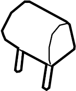 View 4G0885975ABBC3 Headrest Full-Sized Product Image