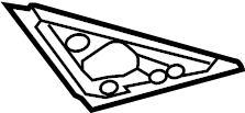 View 4G0867367D Door Mirror Gasket (Front) Full-Sized Product Image
