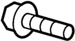 View N90986804 Door Applique Screw (Front, Rear, Upper) Full-Sized Product Image