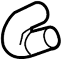 View 4H0121445K Engine Coolant Hose Full-Sized Product Image