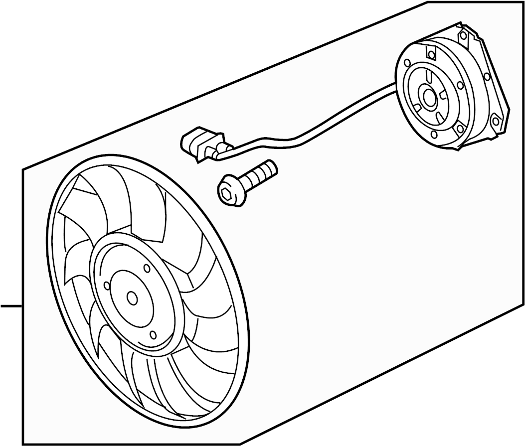 View 4H0959455AF Engine Cooling Fan Motor (Front) Full-Sized Product Image