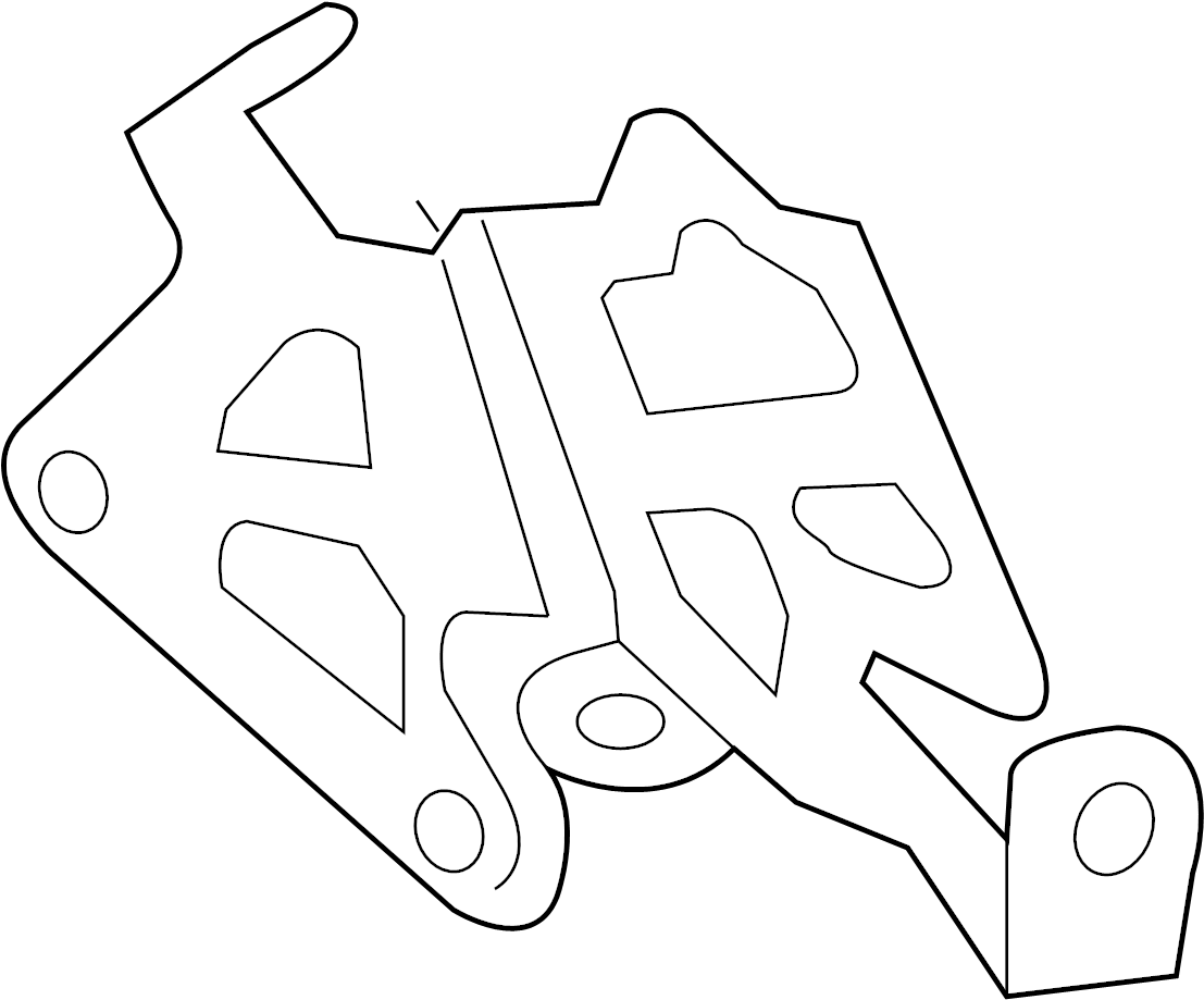 View 079121093H Engine Water Pump Bracket (Rear) Full-Sized Product Image