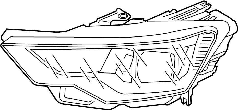 View 4K0941033F HEADLIGHT ASSEMBLY.  Full-Sized Product Image