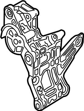 View 06M260885AF A/C Compressor Bracket Full-Sized Product Image