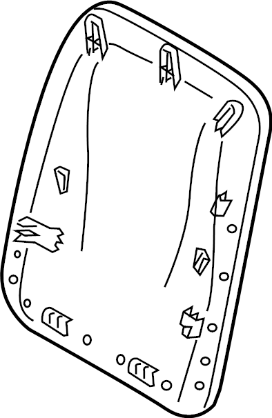 View 4K0881969DJAV Seat Back Panel (Rear) Full-Sized Product Image