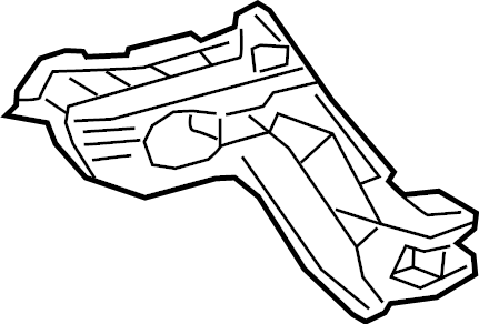 View 4K5807394 Bumper Cover Support Rail (Lower) Full-Sized Product Image