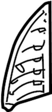View 4B9857569A01C Corner cover. TRIM.  Full-Sized Product Image