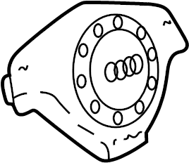 View 4A0880201L01C Steering Wheel Air Bag Full-Sized Product Image