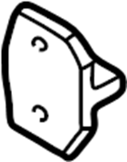View 4D0837035B Door Lock Striker Plate (Front) Full-Sized Product Image