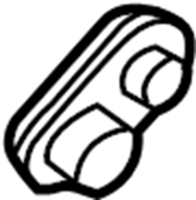 View 4E0260753A A/C Refrigerant Line Grommet Full-Sized Product Image