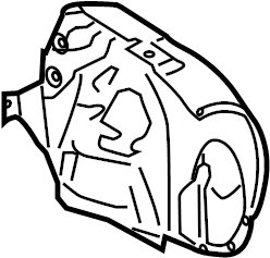 View 4E0821192F Fender Splash Shield (Rear) Full-Sized Product Image