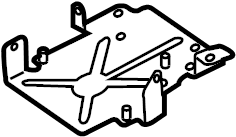 View 4E0959730 Seat Heater Control Module Bracket Full-Sized Product Image