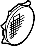 View 4E0868157AS97 Speaker Cover (Lower) Full-Sized Product Image