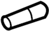 View 4E0121107K Engine Coolant Overflow Hose Full-Sized Product Image