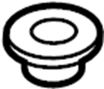 View 4H0121585 Grommet. Bracket. Insulator. (Lower) Full-Sized Product Image
