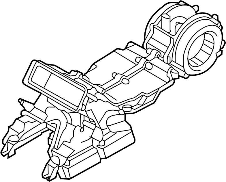 View 4H0820329D HVAC Unit Case (Rear) Full-Sized Product Image