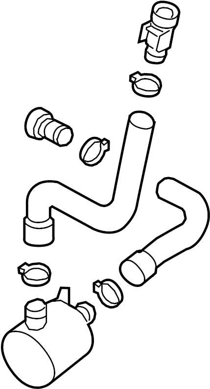 View 079133817R Secondary Air Injection Pump Hose Full-Sized Product Image