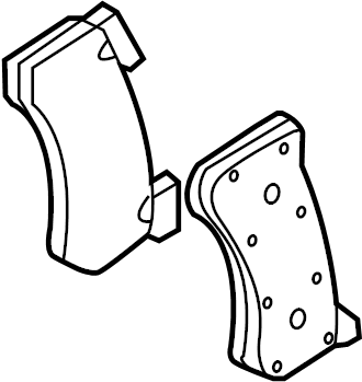 View 4H0698151S Disc Brake Pad Set (Front) Full-Sized Product Image