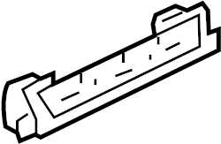 View 4H0858381A Instrument Panel Cover Bracket Full-Sized Product Image