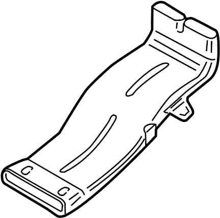 View 4H0819812 Instrument Panel Air Duct (Rear, Lower) Full-Sized Product Image