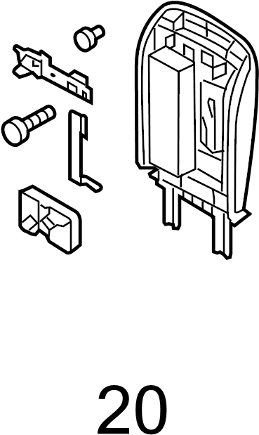 View 4H4898173A Armrest hardware kit. Parts KIT.  Full-Sized Product Image
