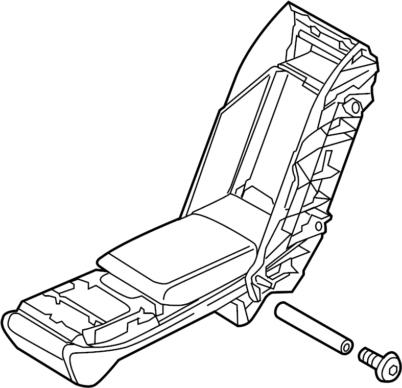 View 4H0885075ACBC3 Seat Armrest Full-Sized Product Image