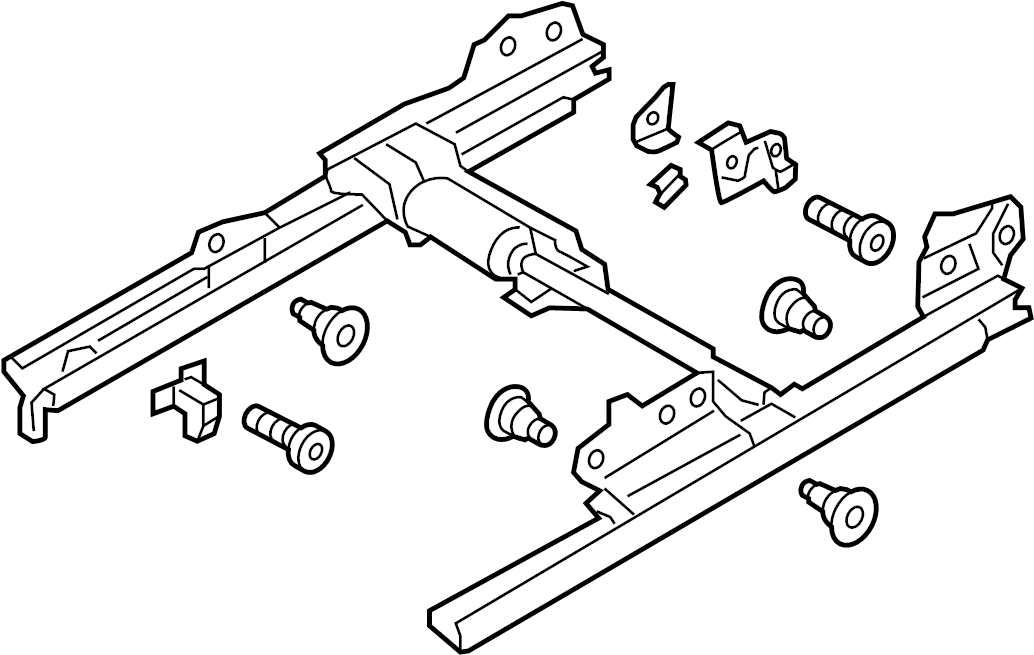 View 4H0881184 Seat Track Full-Sized Product Image