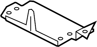 View 8T0959730 Power Seat Control Module Bracket Full-Sized Product Image