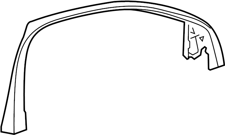 View 4H0867609B4PK Door Window Molding (Upper) Full-Sized Product Image