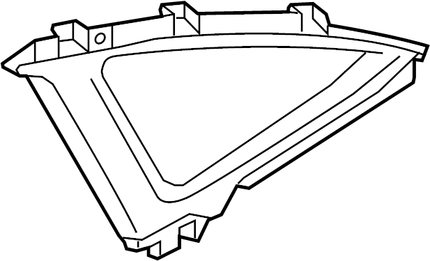 View 4H0867241E25M Quarter Window Trim Full-Sized Product Image