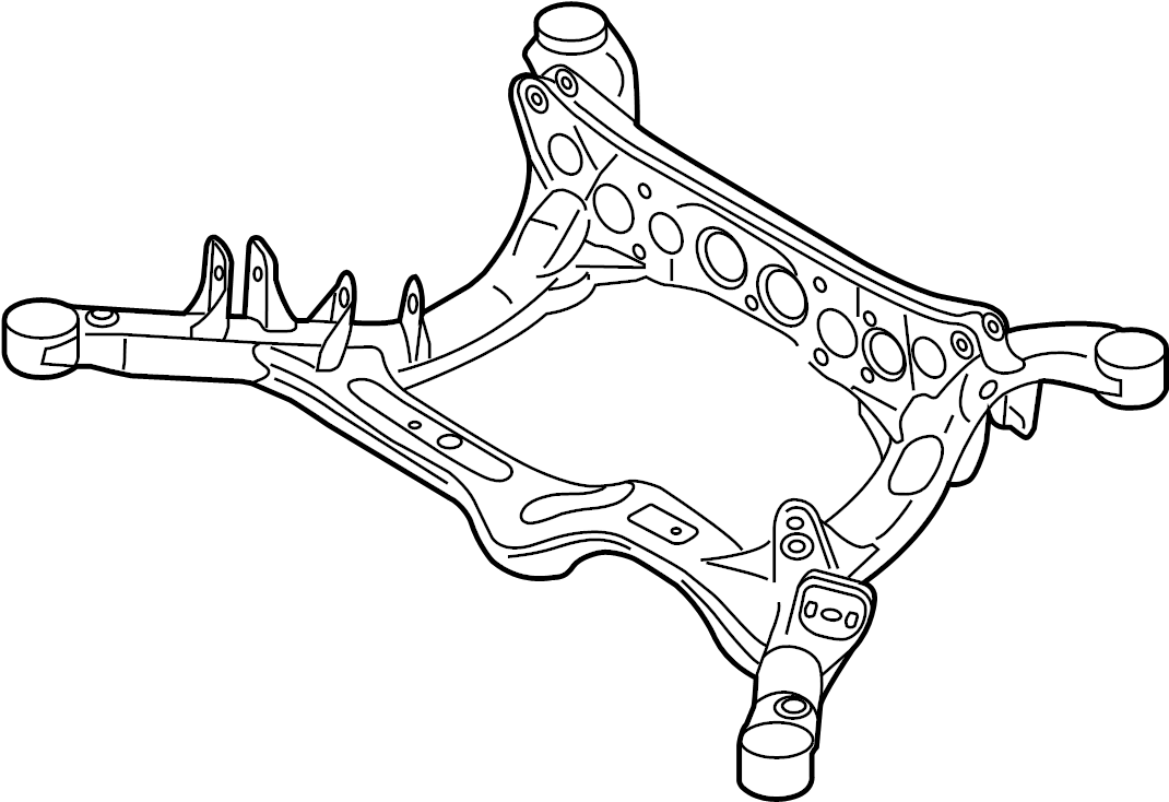 View 4H0505235T Suspension Subframe Crossmember (Upper) Full-Sized Product Image