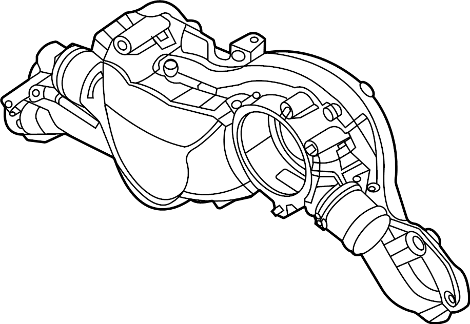 View 0P2121406C Engine Coolant Thermostat Housing Full-Sized Product Image