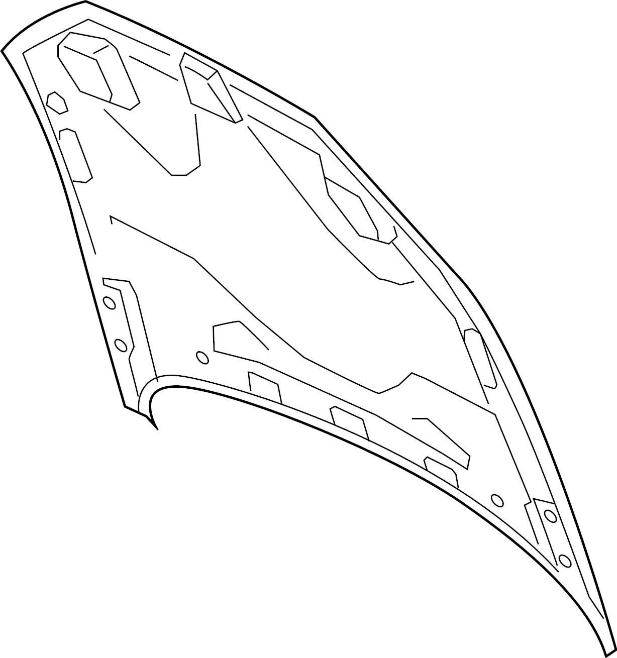 View 4N0823029C Hood Panel Full-Sized Product Image