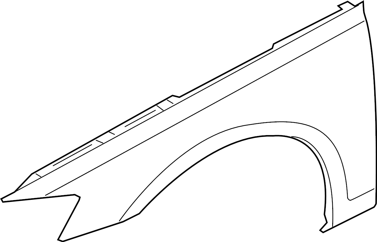View 4N0821106B Fender (Front) Full-Sized Product Image