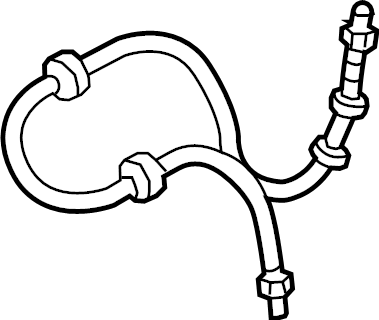 View 4N0611708E Brake Hydraulic Hose Full-Sized Product Image