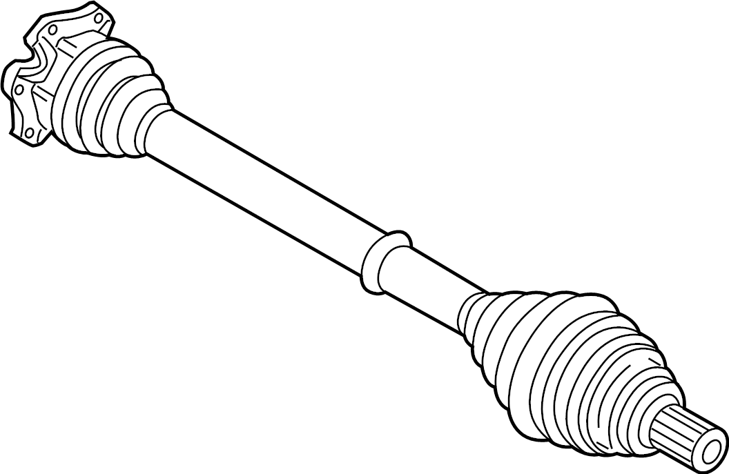 View 4N0407271J CV Axle Assembly Full-Sized Product Image