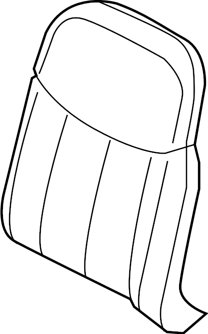 View 4N0885806GBZ4 Seat Back Cushion Cover Full-Sized Product Image